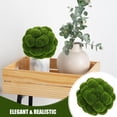 thumbnail image 4 of 2Pcs Simulation Moss Ball Decorative, Artificial Green Moss Balls, Spheres Faux Green Grass Decorative for Garden Wedding Party-4" W and 4.7" W, 4 of 8