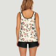 thumbnail image 5 of WTOBBY Women's Floral Printed Tankini Set Two-Piece Swimsuit with Shorts Conservative Coverage Swimwear for Beach Pool Summer,Beige L, 5 of 5