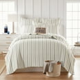 thumbnail image 2 of Levtex Home Rochelle Quilt Set King Quilt Stripe Grey and Cream, 2 of 6