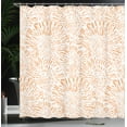 thumbnail image 3 of Ambesonne Botanic Shower Curtain, Vintage Floral Pattern Art, 69"Wx84"L, Persian Orange, 3 of 4