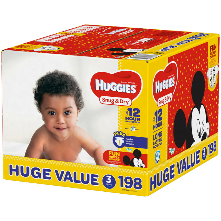 Huggies Snug & Dry Baby Diapers, Size 2 (12-18 lbs), 84 count - Mariano's
