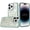 Teal, variant on For iPhone 14 PRO MAX 6.7 in.Case Full Glitter Flakes with Cute Butterflies