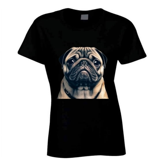 Ladies Pug T Shirt