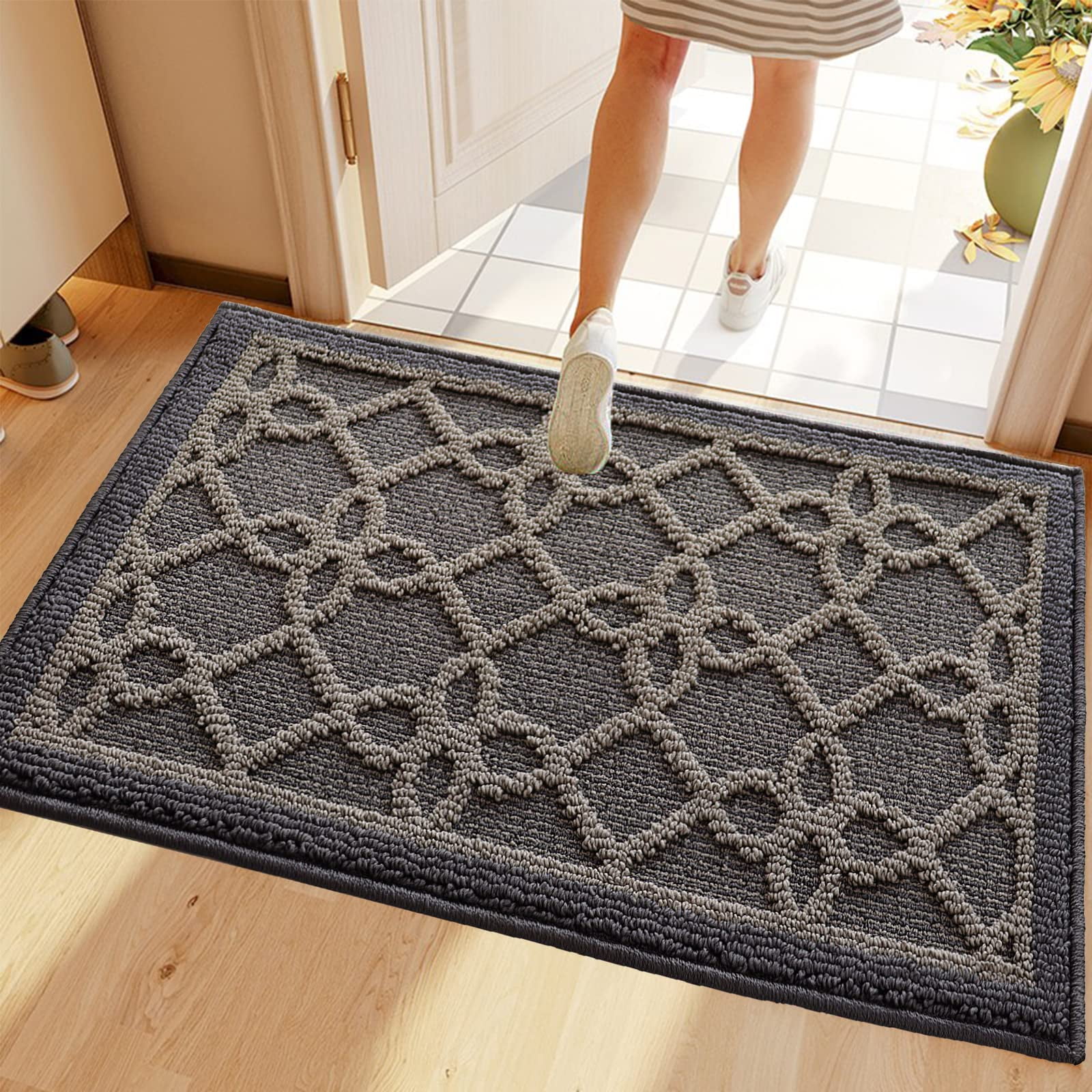 Family Name Entry Rug Personalized Entryway Rug Entrance Rug for Inside  House Indoor Welcome Mat No Pile Non Slip Machine Washable AR212-04 