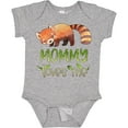 thumbnail image 3 of Inktastic Mommy Loves Me Cute Red Panda Boys or Girls Baby Bodysuit, 3 of 5