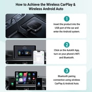 Ottocast E2 OttoAibox Android 13 Smart AI Box Wireless CarPlay Android Auto Car Accessories Video Player with Split-Screen Function