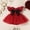 e-147Red66, variant on MEZZALL Girls Fly Sleeve Bowknot Romper Bodysuits Dress O-Neck Infant Birthday Back To School Onesie
