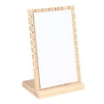 thumbnail image 1 of Présentoir à Bijoux, Planche en Bois, Vertical avec Support de Rangement, pour Style de Spectacle-Blanc, 1 of 8