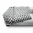 thumbnail image 3 of Damask Soft Flannel Fleece Throw Blanket, Classical Antique Victorian Inspired Shapes Modern Print Work of Art, Cozy Plush for Indoor and Outdoor Use, 50" x 60", Black and White, by Ambesonne, 3 of 6