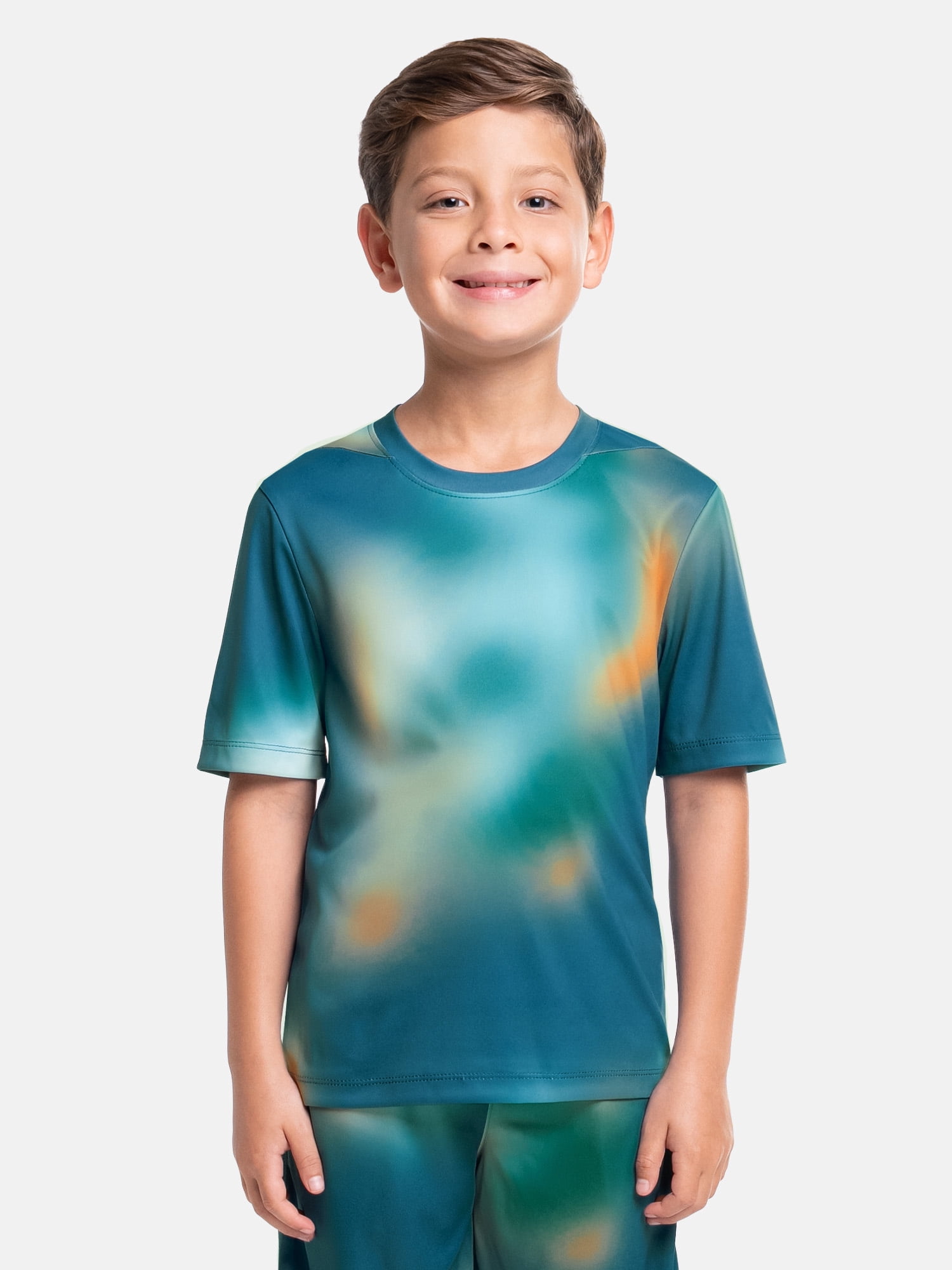 Athletic Works Boy's Short Sleeve Core Active T-Shirt 2-Pack, Sizes 4-18 & Husky
