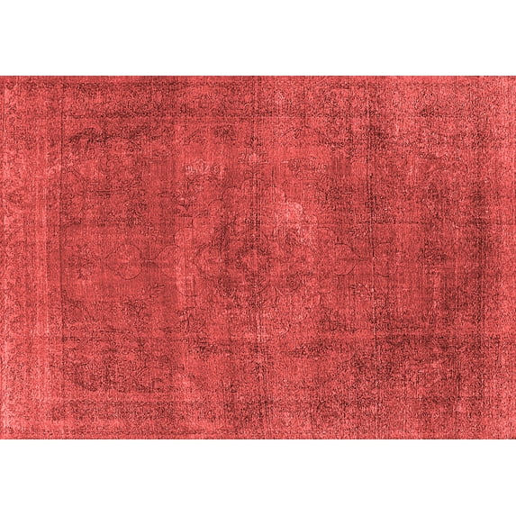 Ahgly Company Indoor Rectangle Oriental Red Industrial Area Rugs, 7' x 9'