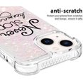 thumbnail image 4 of Slim Fit Phone Case for iPhone 15 (6.1 in.),Glitter Liquid Quicksand Effect Silicone Soft TPU Fashion Case with Anti-Drop Protection Case for iPhone 15,YBDT Chasing Dreams, 4 of 14