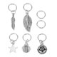 thumbnail image 1 of 35 piezas de metal anillo redondo trenzado tocado trenza de la joyería hojas forma de estrella horquilla múltiples colgantes pinzas de pelo decoraciones de pelo (5 estilos cada 5pcs + 10pcs anillos), 1 of 5