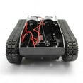 Smart Robot Tank Car Chassis Kit Rubber Track Crawler For 130 Motor ...