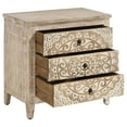 thumbnail image 3 of Mariska 3-drawer Wood Mandala Cabinet Distressed White, 3 of 13