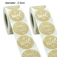 thumbnail image 2 of 2roll Kraft Merry Christmas Stickers Holiday Seals Labels Stickers for Christmas Favor Tags, 2 of 5