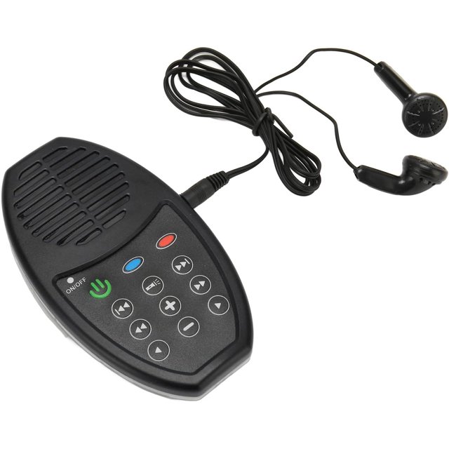 ZOUSSIQI Portable Bible Player,Solar Charging Portable Electronic Bible Reader,Audio Bible Player with LED Light for Bible Listener (Black) CA919-8718