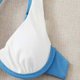 thumbnail image 5 of Trajes de baño Amzcrzy Tankini para mujer, bikini de control de abdomen para mujer, bikini de soporte de acero con hombros divididos, traje de baño de dos piezas de color sólido, azul cielo, XL, 5 of 7