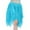 Blue, variant on Women's Sequin Belly Skirt Glitter Handkerchief Hem High Waisted Stretch Skirt Blue Free Size