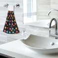 thumbnail image 6 of Haosy 2 Pack Kitchen Wash Cloths with Hanging Loops Absorbent Absorbent Quick Drying Hand Towels, Colorful Polka Dots, 6 of 7