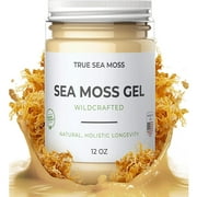 TrueSeaMoss Wildcrafted Irish Sea Moss Gel Raw Sea Moss Supplement, Original 12 Oz