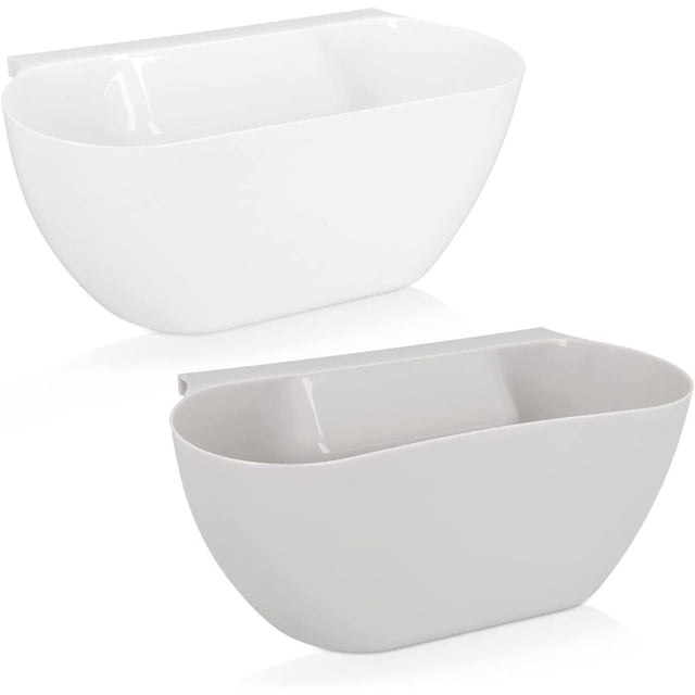 Hangable Organic Waste Collector Trays for Efficient Sorting Multipurpose Kitchen Compost Bins, 2-Pack