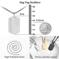 thumbnail image 5 of HEYOLL Gold Dog Tag Necklaces for Men to My Son Gifts from Dad American Flag Pendant Chain Military Army Birthday Valentines Day Jewelry Gifts Son Teen Teenages Tween Preteen Him Age Ideas, 5 of 7