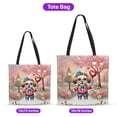 thumbnail image 5 of Happy Valentine’s Day Adorable Havanese Puppy Holding Heart Balloon All Over Print 3D Canvas Tote Bag Havanese Dog Lover Gifts Idea Reusable Handbag - 00030, 5 of 5