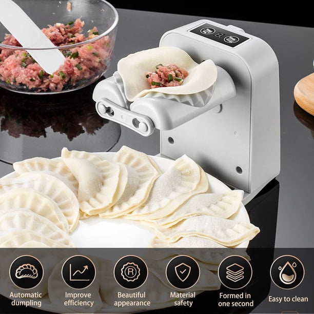 Machine à Boulettes Automatique USB - Presse à Raviolis électrique Compacte - Pour Empanadas, Pies, Dim Sum - Nettoyage Facile