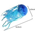 thumbnail image 3 of Juguete de peluche de medusas coloridas y creativas, simulación de animales marinos, peces de gelatina, juguete de peluche para decoración de habitación de niños, regalo de cumpleaños (azul), 3 of 4