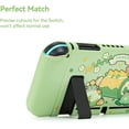 thumbnail image 4 of GeekShare Protective Case for Nintendo Switch Console & Joy-Con , Soft Slim Case Cover Matcha Froggy, 4 of 9