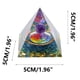 thumbnail image 3 of pstuiky Pirámides de cristal con piedras trituradas, adornos de resina para manualidades, decoración de bares, 5 cm, 3 of 4
