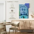 thumbnail image 5 of Elephant Stock Turquoise Buddha Wall Art - Vertical Canvas Wall Art - Living Room Wall Decor - Religion And Spirituality Canvas - Blue And Turquoise Decor - 24" x 36", 5 of 8