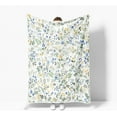 thumbnail image 5 of Spring Floral Throw - Blue & Yellow Watercolor Floral Blanket for Couch Sofa Camping, Farmhouse Cottagecore Flowers Bedding Decor, Soft Warm Flannel Throw for Women Girls, 50X60, 5 of 6