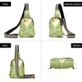 thumbnail image 7 of FORMRS Womens Crossbody Sling Bag Travel Daypack Shoulder Chest Backpack, Martini with Olive, 7 of 7