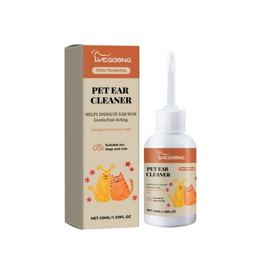 Yegbong Pet Ear Cleaner, Relieve Pet Cats And Dogs Ear Discomfort Clean Ear Mites Ear Wax Remove Odor