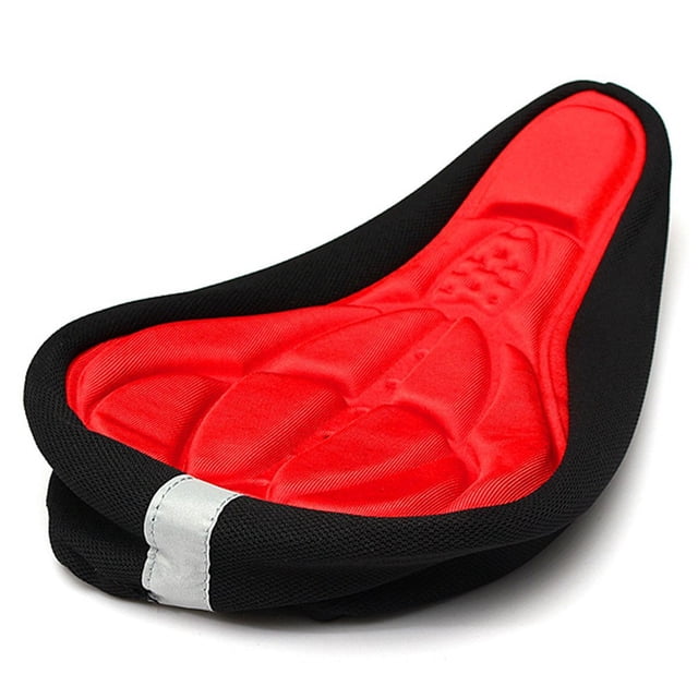Cojín para bicicleta de montaña, piñón fijo, cojín grande grueso, cojín de algodón, almohadilla de absorción, accesorios para bicicleta, color rojo Yuarrent VI001673-01