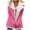Pink, variant on Htigea Clearance Winter Jackets for Women Lapel Sherpa Fleece Lined Jackets Plush Lining Jackets Cosy Soft Plush Coat Casual Plus Size Button Down Outwear with Pocket Clearance Sale Gray,S