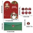 thumbnail image 3 of PuSpu 6-Pack Deluxe Christmas Greeting Card Set – 17 cm Festive Wallet Cards, Matching Envelopes & Stickers, Reversible Colorful Designs, DIY Friendly, 90 g Paper, 3 of 8