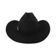 thumbnail image 4 of Sombrero Vaquero Stetson Apache 4X de Fieltro Negro de Búfalo para Hombre, 4 of 5