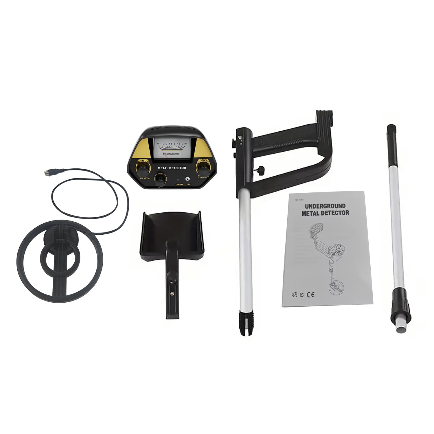 JUANGU Metal Detector Kit, Professional Gold Detector for Beach Outdoor Treasure Hunting, Gift for Boys Girls