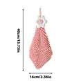 thumbnail image 3 of Hand Drying Towel with Hanging Loop,Daisy Design Lovely Fingertip Towel for Kids Adults, Soft Strong Water Absorption for Kitchen Bathroom Wash Basin,1pc(Pink), 3 of 4