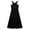 Black, variant on renvena Girls Kids Halter Neck Floral Lace Top Flower Dress Wedding Bridesmaid Party Ball Gowns