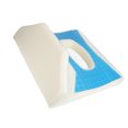 thumbnail image 1 of Cojín De Almohada De Posicionamiento De Cadera, Cojín De Algodón Azul Para Escaras Para Coxis, 1 of 7