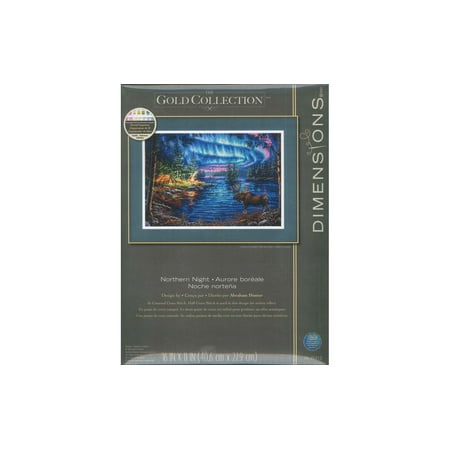 UPC: 0088677353124 | Dimensions Cross Stitch Kit 16×11 Northern Night