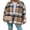 04 Beige, variant on Christmas Flannel Shirts for Women Casual Plaid Long Sleeve Shackets Jackets Womens Button Down Boyfriend Coats Blouses Shermie