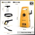 thumbnail image 4 of Hidrolavadora Electrica Portatil 1500 Psi 1400w + Accesorios, 4 of 10