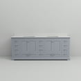 thumbnail image 4 of Dukes 84 in. W x 22 in. D Dark Grey Double Bath Vanity and White Quartz Top, 4 of 9