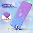 thumbnail image 3 of ULAK iPhone SE 3 5G 2022 Case, iPhone SE 2 2020 Case, iPhone 8 7 Case, Cute Slim Bumper Phone Case for iPhone SE 3rd 2nd Generation/8/7 for Girls Women, Bule Purple, 3 of 10