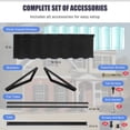 thumbnail image 5 of Metal Awning 52" x 31", Fixed Metal Window Awning for Door Entrance with Triangle Steel Frame, Front Door Awnings Canopy Exterior Weather Resistant for Balcony, Window, Porch, Patio, Rain Protection, 5 of 7